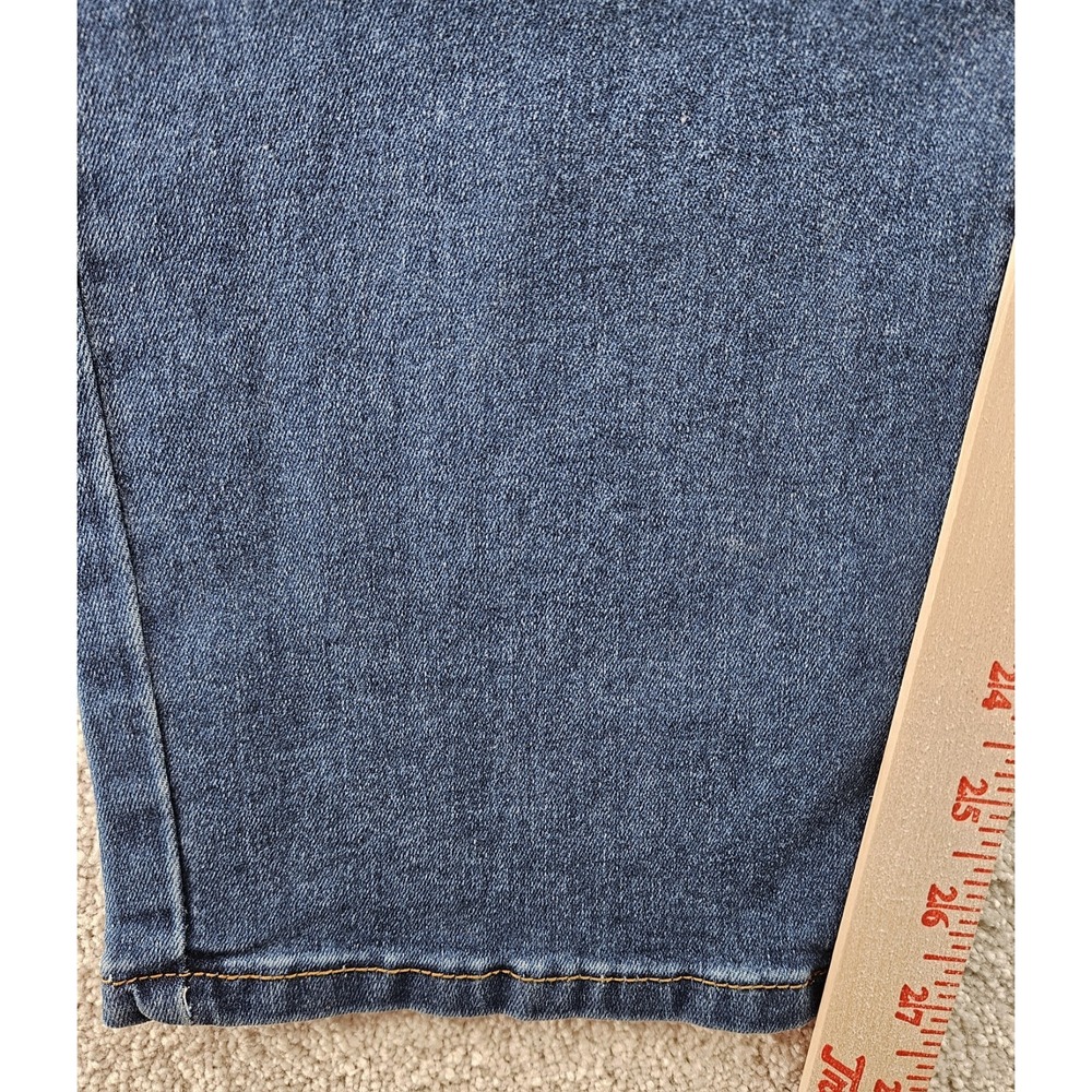 Unbranded Women's High Rise Whiskered Straight Leg Jeans Plus Size 40x27 - Picture 7 of 9